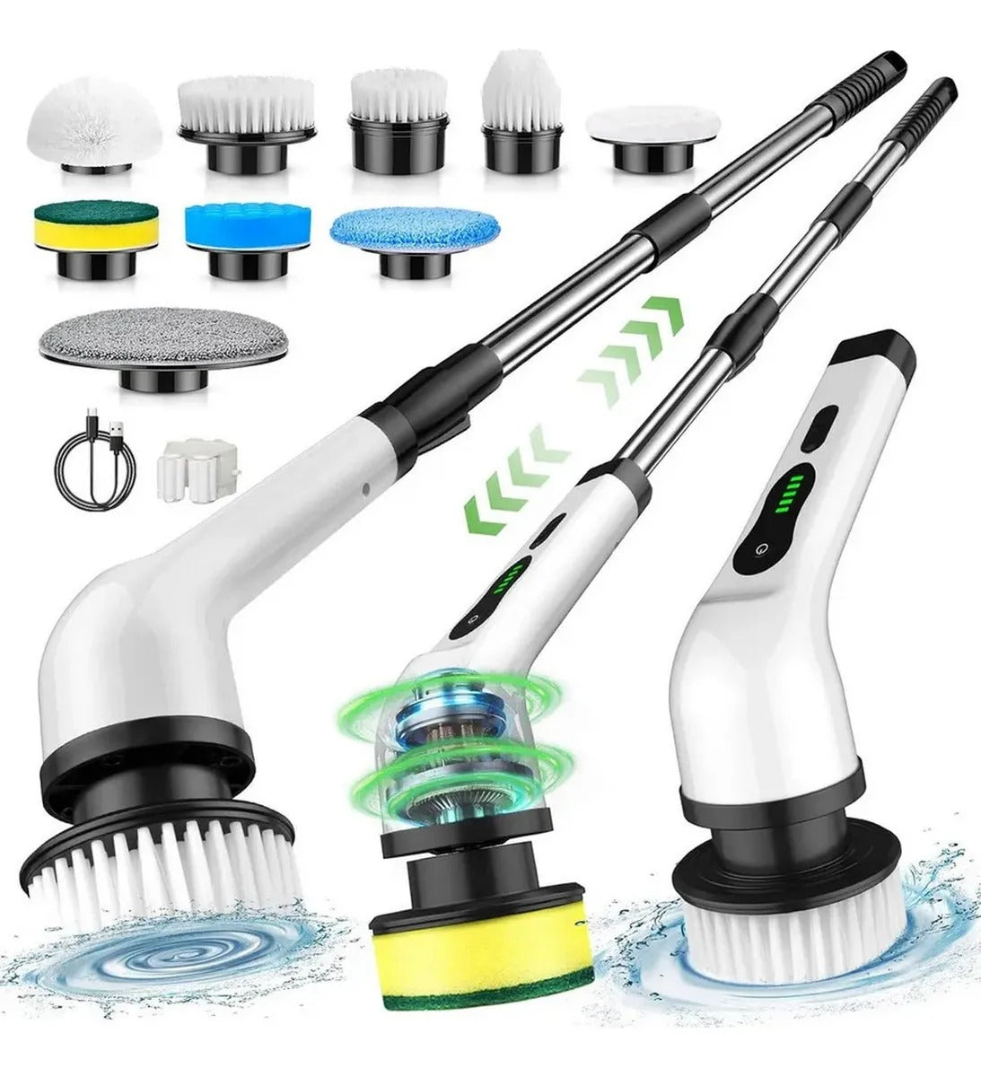 Cepillo Eléctrico Inalámbrico Nuxo 9 en 1 — Limpieza Profesional